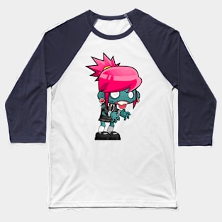 Zombie Girl Baseball T-Shirt